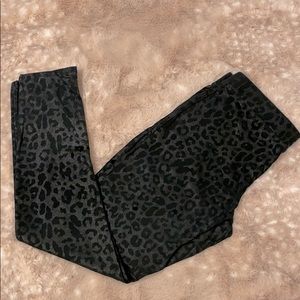 Express Black Animal Print Leggings